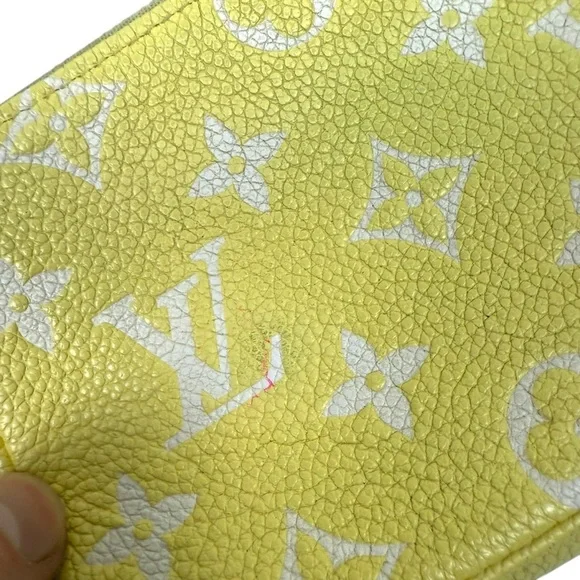 Louis Vuitton 2022 Lemon Curd Monogram Mini Pochette Zip Bag - Picture 6 of 11